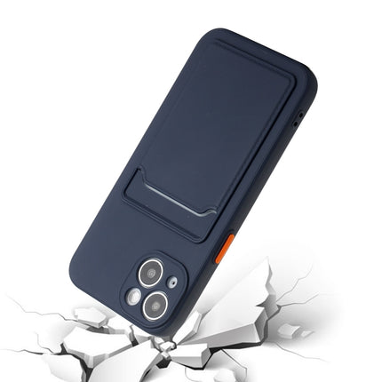 Funda protectora de TPU a prueba de golpes con diseño de ranura para tarjeta, para iPhone 13, para iPhone 13 mini