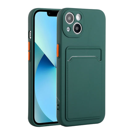 Funda protectora de TPU a prueba de golpes con diseño de ranura para tarjeta, para iPhone 13, para iPhone 13 mini