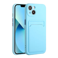 Card Slot Design Shockproof TPU Protective Case, For iPhone 13, For iPhone 13 mini