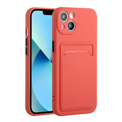 Card Slot Design Shockproof TPU Protective Case, For iPhone 13, For iPhone 13 mini