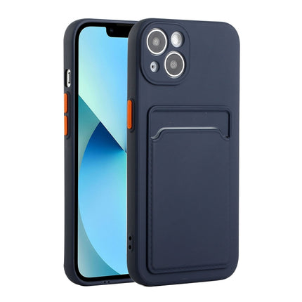 Funda protectora de TPU a prueba de golpes con diseño de ranura para tarjeta, para iPhone 13, para iPhone 13 mini