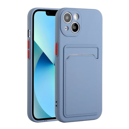 Funda protectora de TPU a prueba de golpes con diseño de ranura para tarjeta, para iPhone 13, para iPhone 13 mini