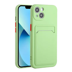 Card Slot Design Shockproof TPU Protective Case, For iPhone 13, For iPhone 13 mini