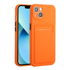 Card Slot Design Shockproof TPU Protective Case, For iPhone 13, For iPhone 13 mini