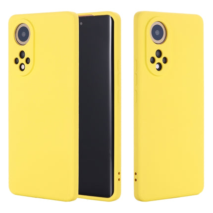 Solid Color Liquid Silicone Dropproof Full Coverage Protective Case, For Huawei Nova 9, For Huawei Nova 9 Pro