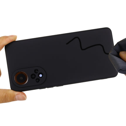 Solid Color Liquid Silicone Dropproof Full Coverage Protective Case, For Huawei Nova 9