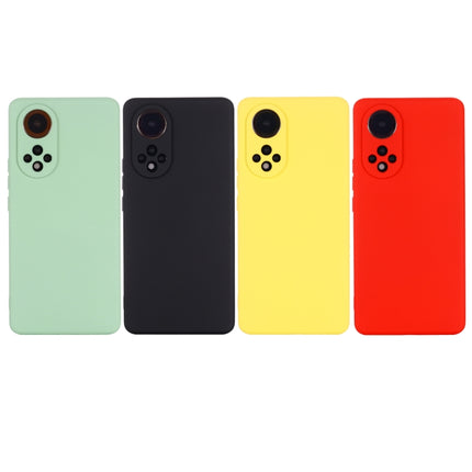 Solid Color Liquid Silicone Dropproof Full Coverage Protective Case, For Huawei Nova 9
