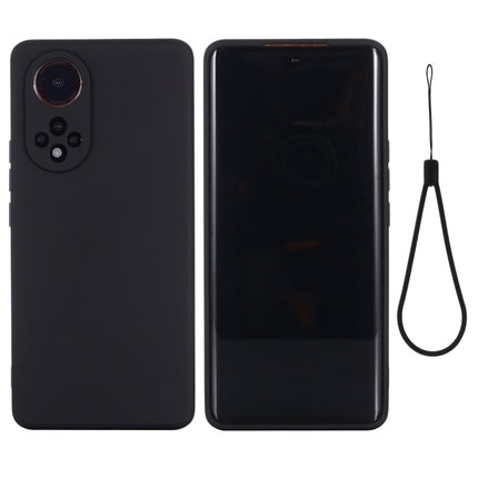 Solid Color Liquid Silicone Dropproof Full Coverage Protective Case, For Huawei Nova 9