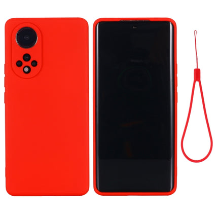 Solid Color Liquid Silicone Dropproof Full Coverage Protective Case, For Huawei Nova 9, For Huawei Nova 9 Pro