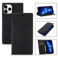 Dream Magnetic Suction Business Horizontal Flip PU Leather Case with Holder & Card Slot & Wallet, For iPhone 13 mini, For iPhone 13, For iPhone 13 Pro, For iPhone 13 Pro Max, For iPhone 12 mini