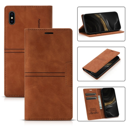 Dream Magnetic Suction Business Horizontal Flip PU Leather Case with Holder & Card Slot & Wallet, For iPhone XS Max, For iPhone SE 2022 / SE 2020 / 8 / 7, For iPhone 8 Plus / 7 Plus