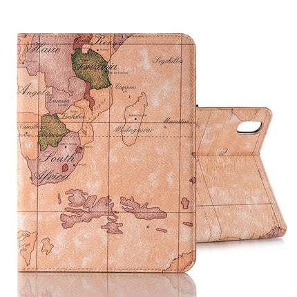 Funda de piel con diseño de mapa para iPad mini 6/mini 2024