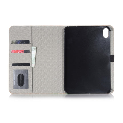 Funda de piel con diseño de mapa para iPad mini 6/mini 2024