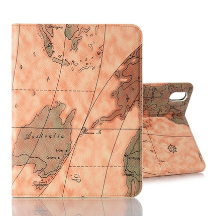 Funda de piel con diseño de mapa para iPad mini 6/mini 2024