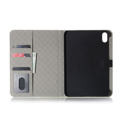 Funda de cuero con tapa horizontal y diseño de dibujos animados para iPad mini 6/mini 2024