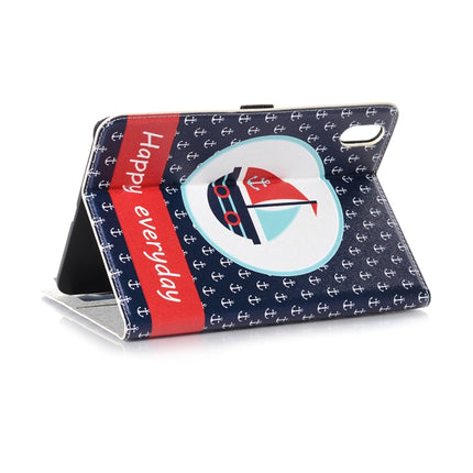Funda de cuero con tapa horizontal y diseño de dibujos animados para iPad mini 6/mini 2024