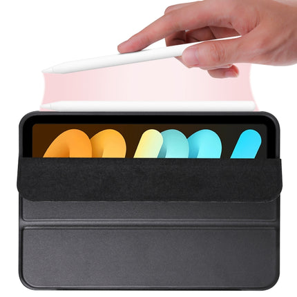 Funda de piel sintética con diseño de panal de abeja y tres compartimentos plegables para iPad mini 6/mini 2024