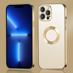 9D Electroplated Edge Metal Ring Clear PC + TPU Shockproof Case, For iPhone 12 Pro Max, For iPhone 11, For iPhone 11 Pro Max