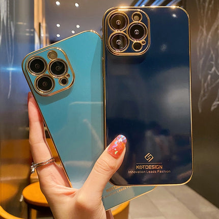 Galvanisierte TPU-Schutzhülle mit Metallrahmen und präzisem Loch, für iPhone 13 Mini, für iPhone 13, für iPhone 13 Pro, für iPhone 13 Pro Max