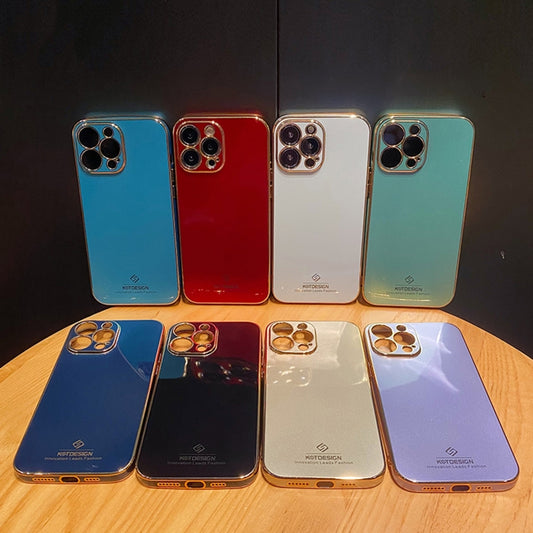 Electroplating Metal Frame Precise Hole TPU Protective Case, For iPhone 12 mini, For iPhone 12, For iPhone 12 Pro, For iPhone 12 Pro Max