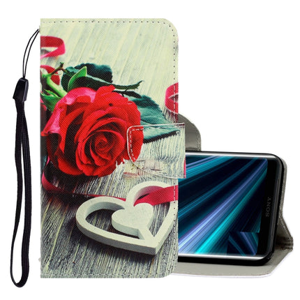 3D Colored Drawing Horizontal Flip PU Leather Case with Holder & Card Slots & Wallet