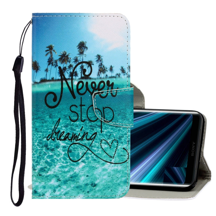 3D Colored Drawing Horizontal Flip PU Leather Case with Holder & Card Slots & Wallet