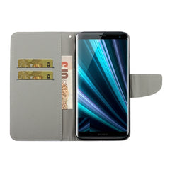 3D Colored Drawing Horizontal Flip PU Leather Case with Holder & Card Slots & Wallet