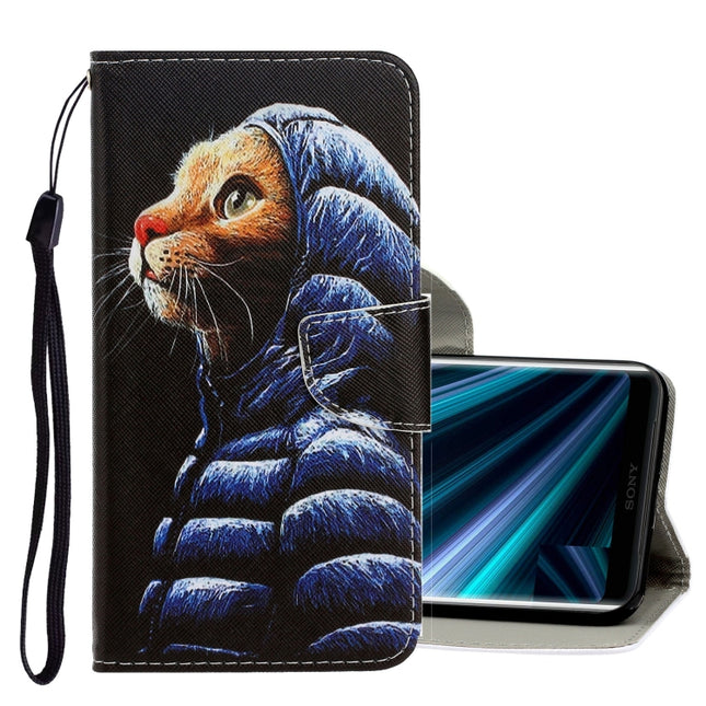 3D Colored Drawing Horizontal Flip PU Leather Case with Holder & Card Slots & Wallet