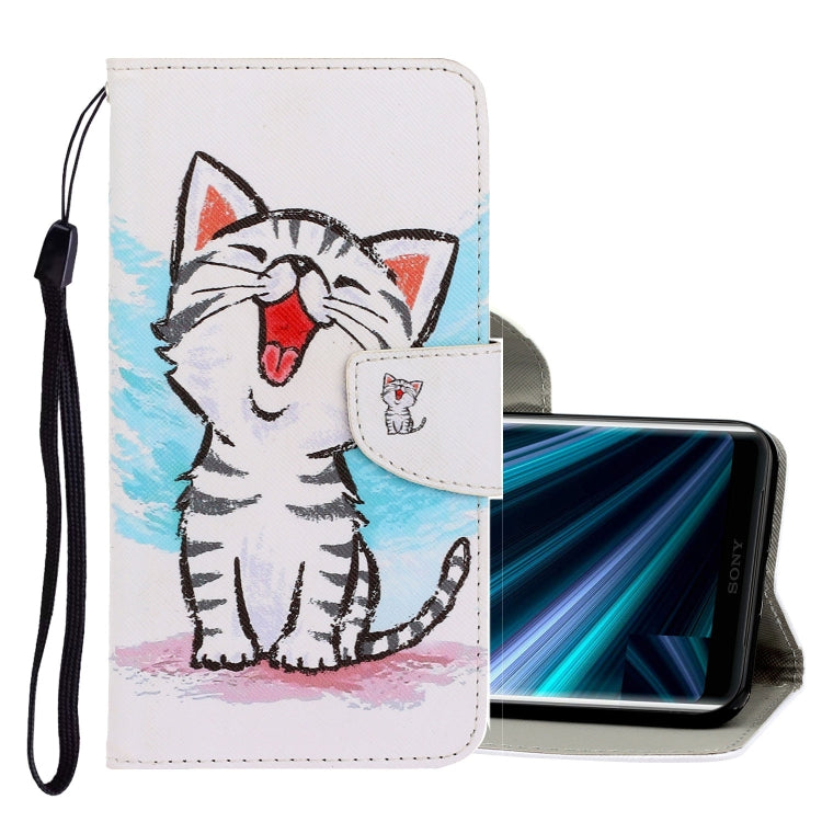 3D Colored Drawing Horizontal Flip PU Leather Case with Holder & Card Slots & Wallet