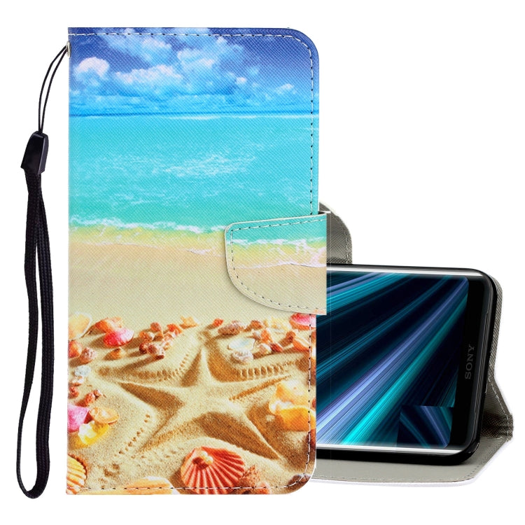 3D Colored Drawing Horizontal Flip PU Leather Case with Holder & Card Slots & Wallet