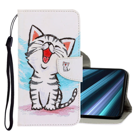 3D Colored Drawing Horizontal Flip PU Leather Case with Holder & Card Slots & Wallet