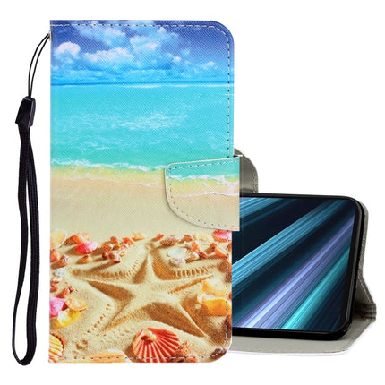 3D Colored Drawing Horizontal Flip PU Leather Case with Holder & Card Slots & Wallet