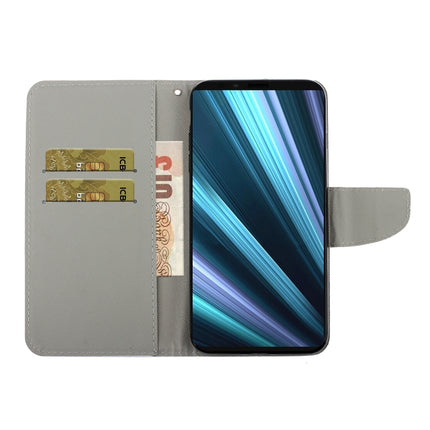 3D Colored Drawing Horizontal Flip PU Leather Case with Holder & Card Slots & Wallet