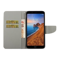 3D Colored Drawing Horizontal Flip PU Leather Case with Holder & Card Slots & Wallet