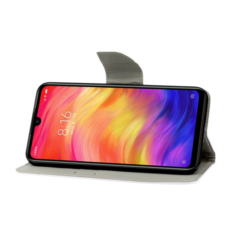 3D Colored Drawing Horizontal Flip PU Leather Case with Holder & Card Slots & Wallet
