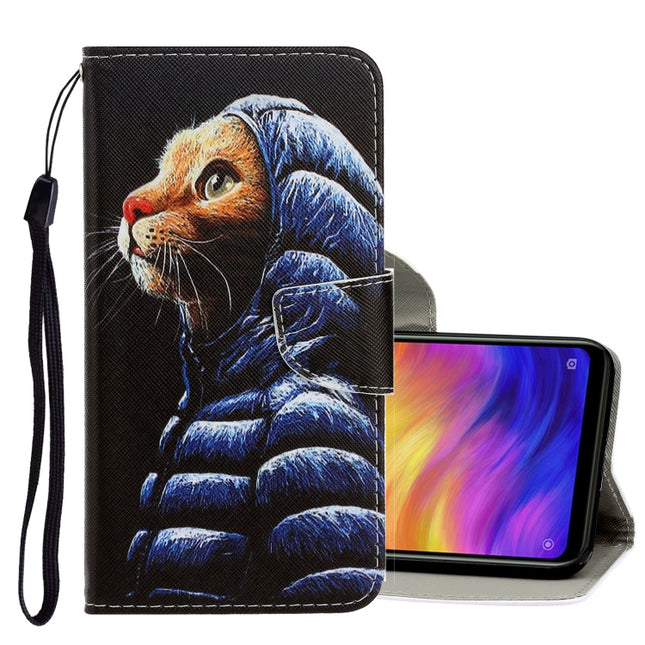 3D Colored Drawing Horizontal Flip PU Leather Case with Holder & Card Slots & Wallet