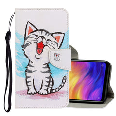 3D Colored Drawing Horizontal Flip PU Leather Case with Holder & Card Slots & Wallet, For Xiaomi Redmi 8A, For Xiaomi Redmi Note 7