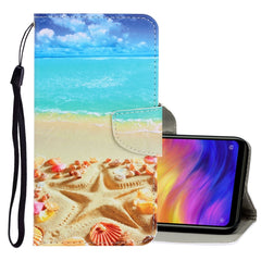 3D Colored Drawing Horizontal Flip PU Leather Case with Holder & Card Slots & Wallet, For Xiaomi Redmi 8A, For Xiaomi Redmi Note 7