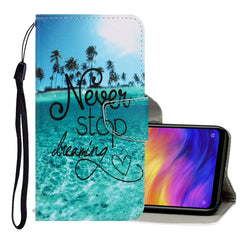 3D Colored Drawing Horizontal Flip PU Leather Case with Holder & Card Slots & Wallet, For Xiaomi Redmi 8A, For Xiaomi Redmi Note 7