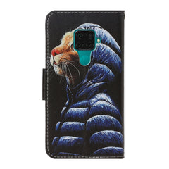 3D Colored Drawing Horizontal Flip PU Leather Case with Holder & Card Slots & Wallet, For Huawei Mate 30 Lite