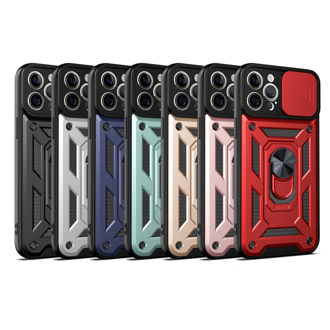 Schiebekamera-Abdeckungsdesign Präzises Loch TPU + PC-Schutzhülle, für iPhone 13 Mini, für iPhone 13, für iPhone 13 Pro, für iPhone 13 Pro Max