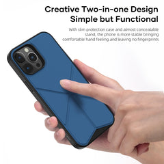 ROCK Element Plus TPU + PC Shockproof Protective Case with Folding Holder, For iPhone 13 mini, For iPhone 13, For iPhone 13 Pro, For iPhone 13 Pro Max