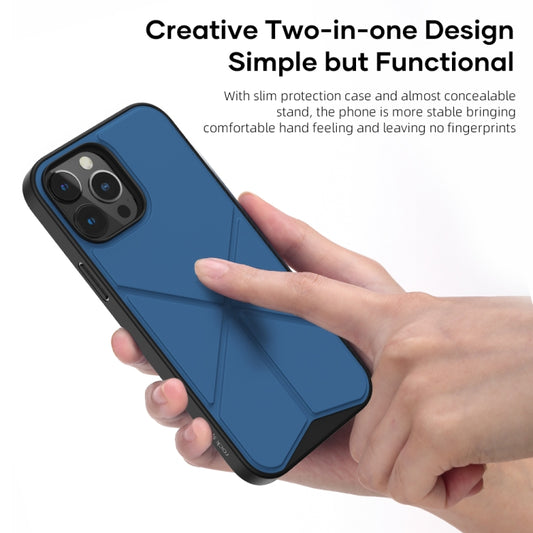 ROCK Element Plus TPU + PC Shockproof Protective Case with Folding Holder, For iPhone 13 Pro, For iPhone 13 Pro Max