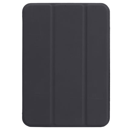 Horizontale Klapphülle, ultradünn, doppelseitiger Clip, schnallenloser magnetischer PU-Lederkoffer mit dreifach klappbarer Halterung und Schlaf-/Weckfunktion, für iPad mini 2024/mini 6