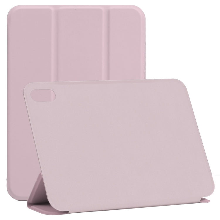 Horizontale Klapphülle, ultradünn, doppelseitiger Clip, schnallenloser magnetischer PU-Lederkoffer mit dreifach klappbarer Halterung und Schlaf-/Weckfunktion, für iPad mini 2024/mini 6