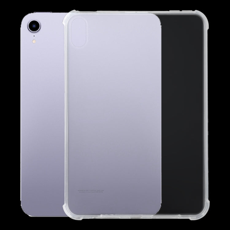 Für iPad mini 2024 / mini 6 3 mm stoßfeste transparente TPU-Tablet-Hülle mit vier Ecken, für iPad mini 2024 / mini 6