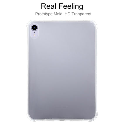 Funda de TPU transparente a prueba de golpes con cuatro esquinas de 3 mm para iPad mini 2024/mini 6, para iPad mini 2024/mini 6