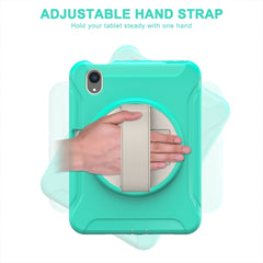 360 Degree Rotation PC + TPU Protective Case with Holder & Hand-strap, For iPad mini 6 / mini 2024