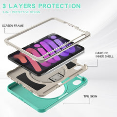 360 Degree Rotation PC + TPU Protective Case with Holder & Hand-strap, For iPad mini 6 / mini 2024