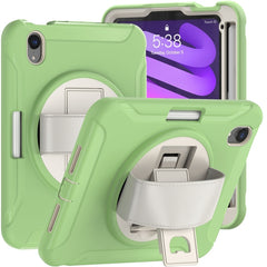 360 Degree Rotation PC + TPU Protective Case with Holder & Hand-strap, For iPad mini 6 / mini 2024